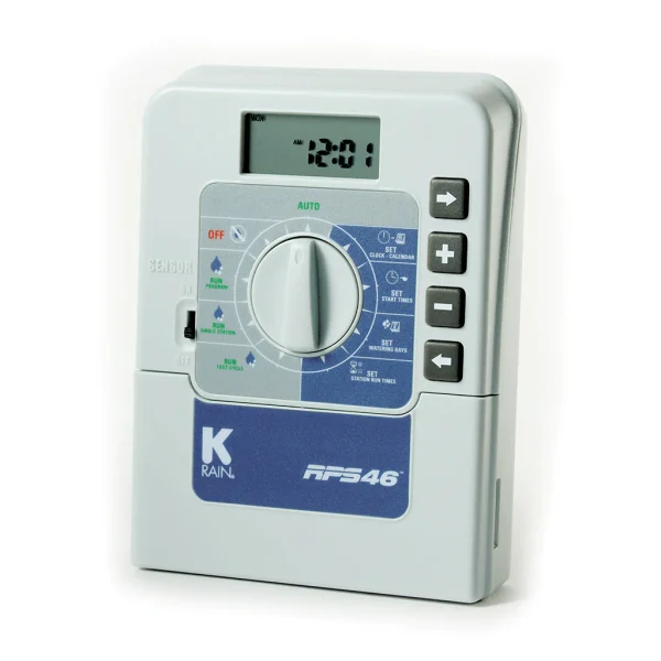 Minicontrolador de riego RPS 46 de 6 estaciones, 220 V