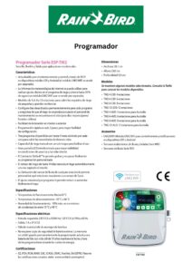 ESP-TM2 - 4 / 6 / 8 / 12 estaciones Controlador de riego interior/exterior 120 V (compatible con LNK WiFi) - Imagen 2