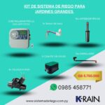 Kit de sistema de riego PARA JARDINES GRANDES - K-RAIN