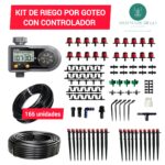 Kit de Riego por goteo con Controlador - 165 piezas