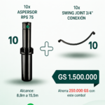 COMBO - 10x Aspersor RPS 75 + 10x Swing Joint 3/4"