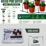 KIT de Riego por Goteo - para 15 Macetas