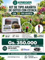 KIT de goteo - Tipo Arañita (sistema de riego por goteo)