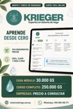 Curso de Sistemas de Riego – Formación completa paso a paso