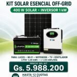 KIT SOLAR ESENCIAL OFF-GRID 400W