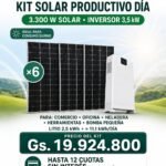 KIT SOLAR PRODUCTIVO DÍA 3.300W