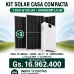 KIT SOLAR CASA COMPACTA 1.650W