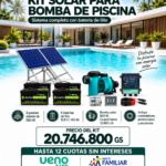 KIT SOLAR PARA BOMBA DE PISCINA 500 W CON BATERÍA DE LITIO